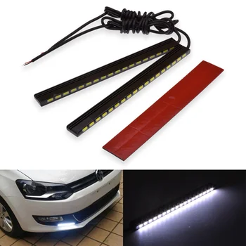 

KaTur 2pcs White / Red High Power 5730 18-SMD COB LED Waterproof DRL Driving Daytime Running Light Lamp 29W