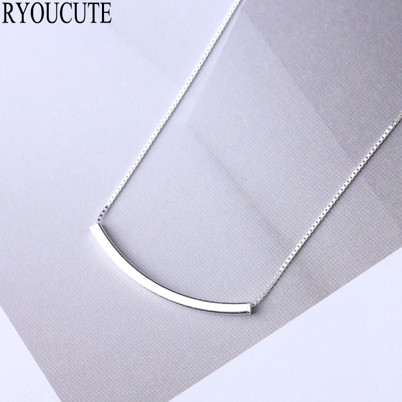 

New Arrivals 925 Sterling Silver Line Necklaces Pendants for Women Wedding Jewelry