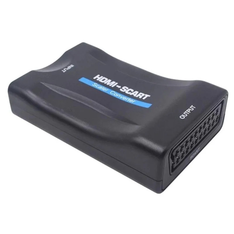 HDMI конвертер/переходник в scart для DVD ТВ Тетрадь компьютер Высокое разрешение плеер P3 P4 Xbox игровая плеер мобильного телефона