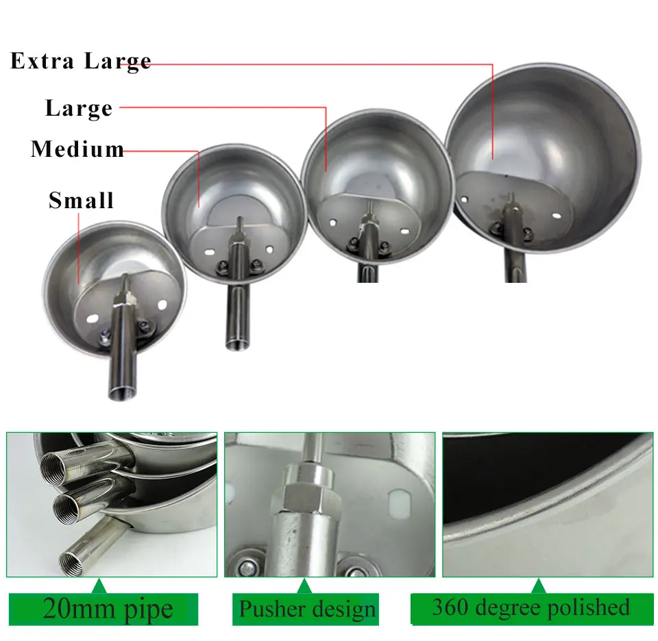 304 нержавеющая сталь поросенок чаша для питьевой воды четыре размера поросята автоматические питьевой фонтаны поросенок кормушка оборудование