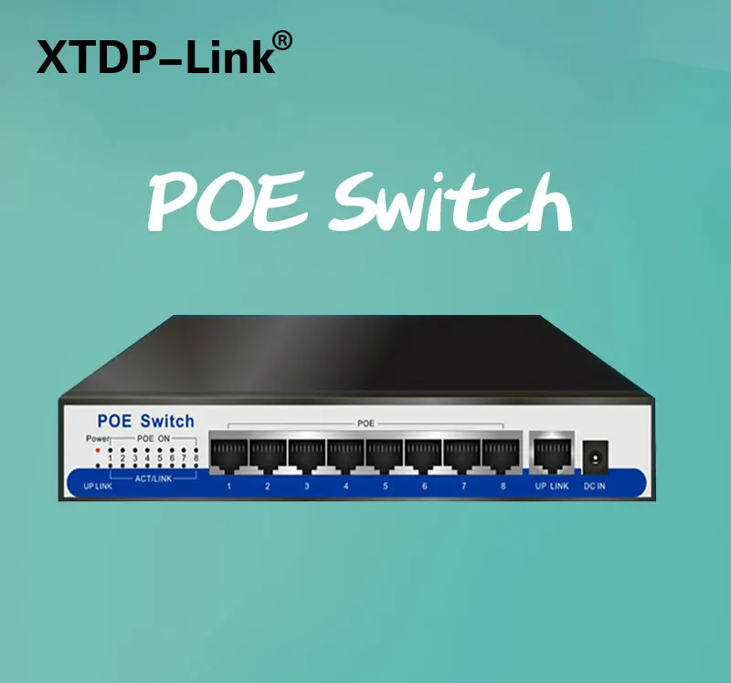 N67 8 портов 10/100 Мбит/с коммутатор POE Switch, 4 POE порта и 4 порта Uplink общая Мощность 65 Вт беспроводной AP IP Сетевая камера дистанционного оборудования