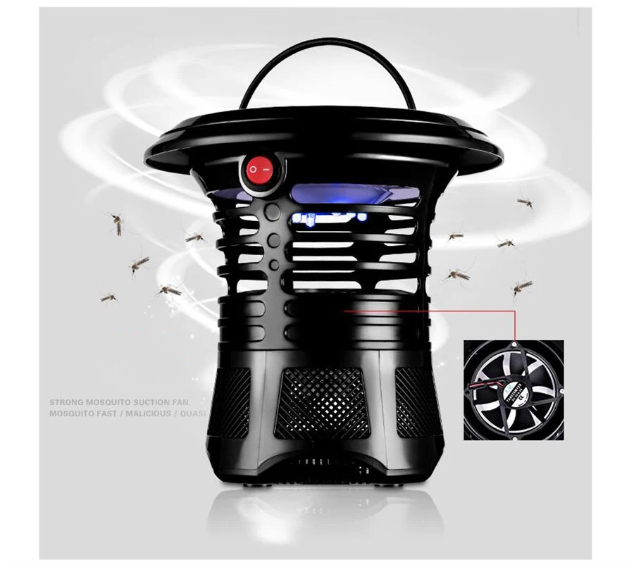 USB электронная лампа от комаров Ловушка от комаров убийца насекомых Zapper отпугиватель мух для комнатной кухни УФ ночной Светильник