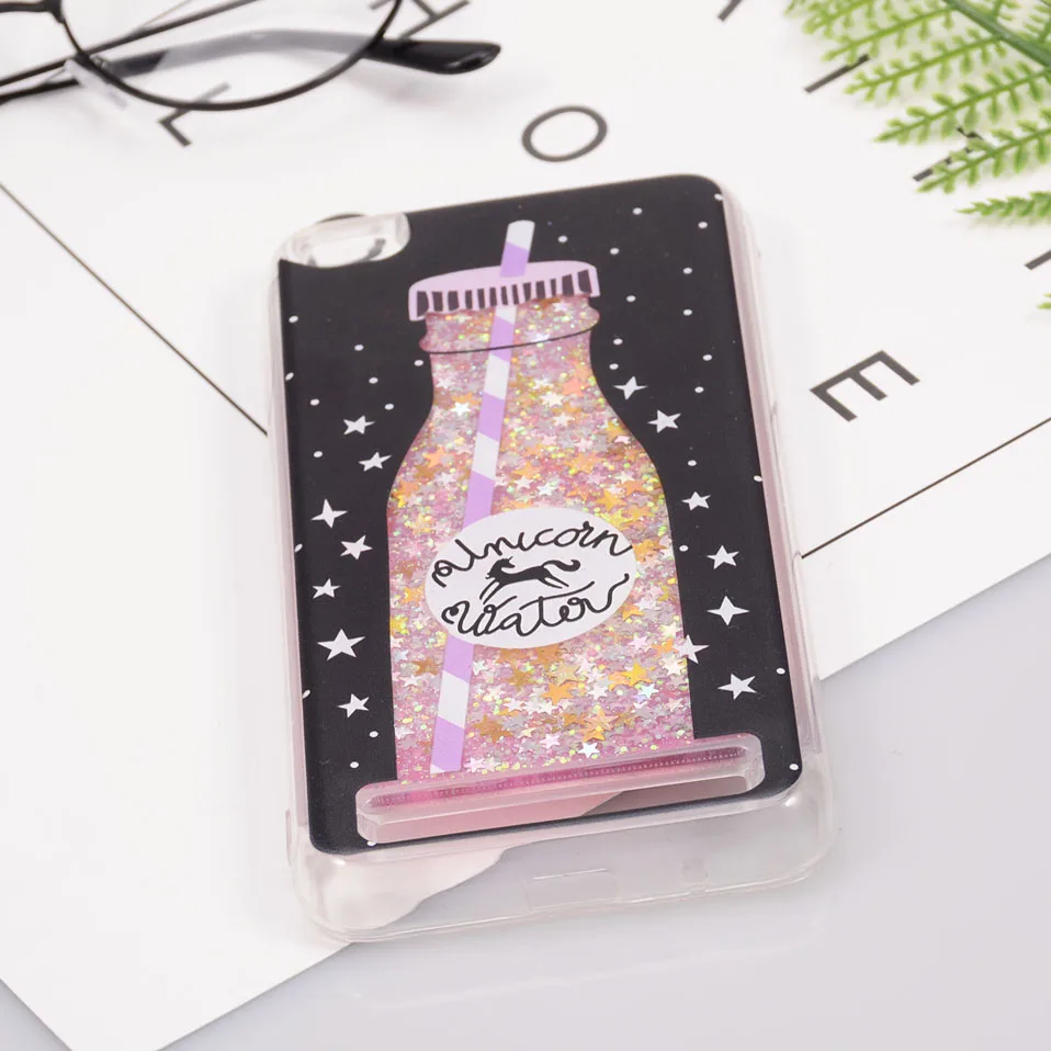 Reaoom for Xiaomi Redmi 5A Case Glitter Dynamic Liquid Colorful Star Quicksand Cute Bottle Unicorn Cover for Xiaomi redmi 5a     (5)