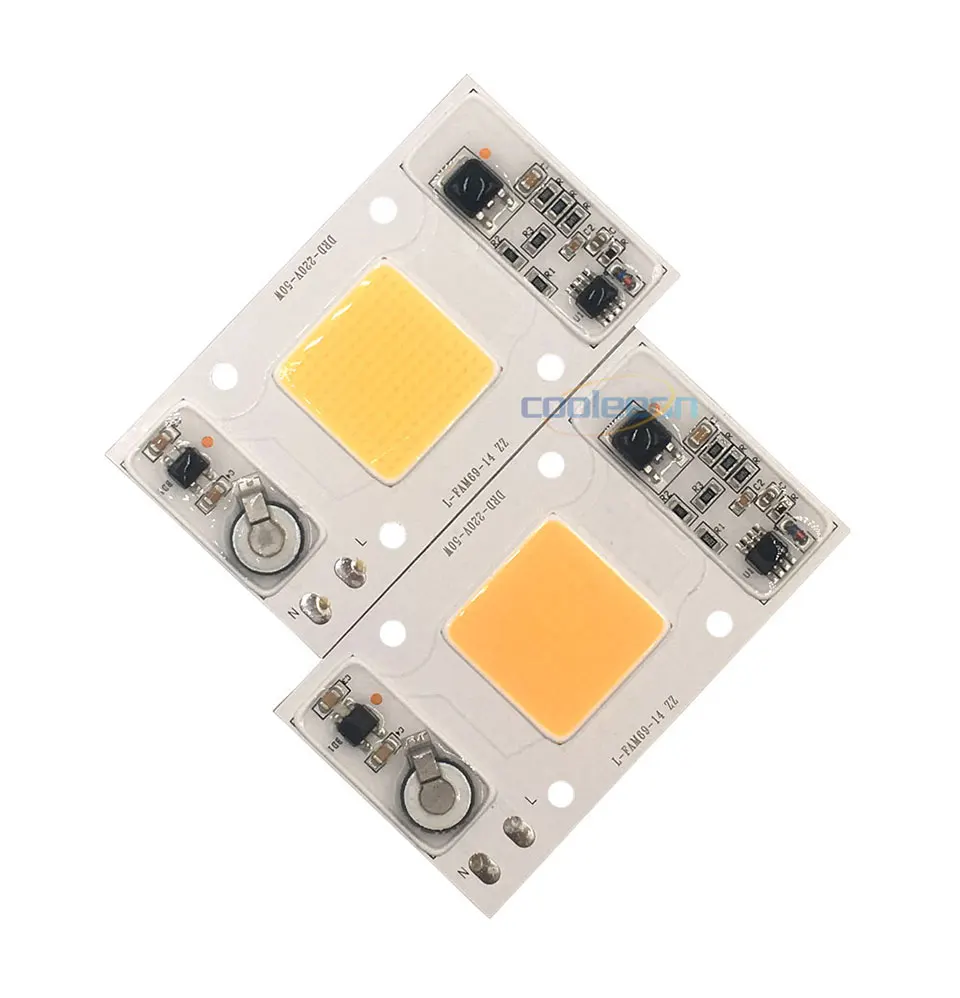 Full Spectrum COB LED Lamp 50W 95% RA 220V AC COB Chip Smart IC for Plant Frow Lights Floodlight Lighting Source Warm Cold White (1)