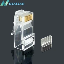 Special Offers NASTAKO Cat5e Cat6 RJ45 connector RJ45 network Ethernet cable plug two-piece 8P8C CAT6 Modular Plugs Connector Jack Special Offers NASTAKO Cat5e Cat6 RJ45 connector RJ45 network Ethernet cable plug two-piece 8P8C CAT6 Modular Plugs Connector Jack