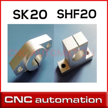 

50pcs SK20 20mm stand Shaft Support CNC Router DIY XYZ for CNC linear rail support SHF20 horizontal