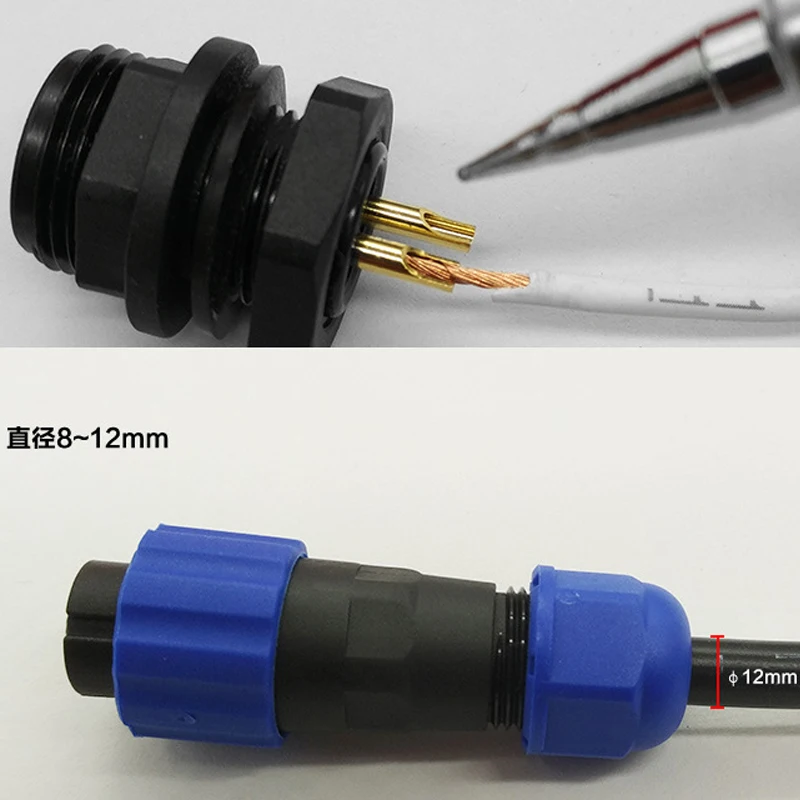 SP20 IP68 Cable Connector Plug & Socket Male Female 2/3/4/5/7/9/10/12/14 Pin Waterproof Connectors for Communication Equipment SP20 IP68 Cable Connector Plug & Socket Male Female 2/3/4/5/7/9/10/12/14 Pin Waterproof Connectors for Communication Equipment