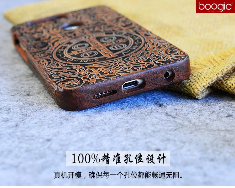 Деревянный чехол для Huawei Honor 8 винтажный защитный с якорем пиратом резьбой по