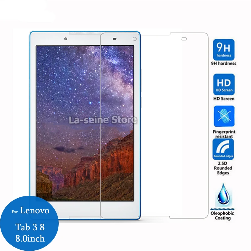 

Tempered Glass For Lenovo Tab3 8/8 Plus Screen Protector 9H Front Safety Protective Film On Tab 3 8 TB-8703F TB-8703X 8.0 Inch