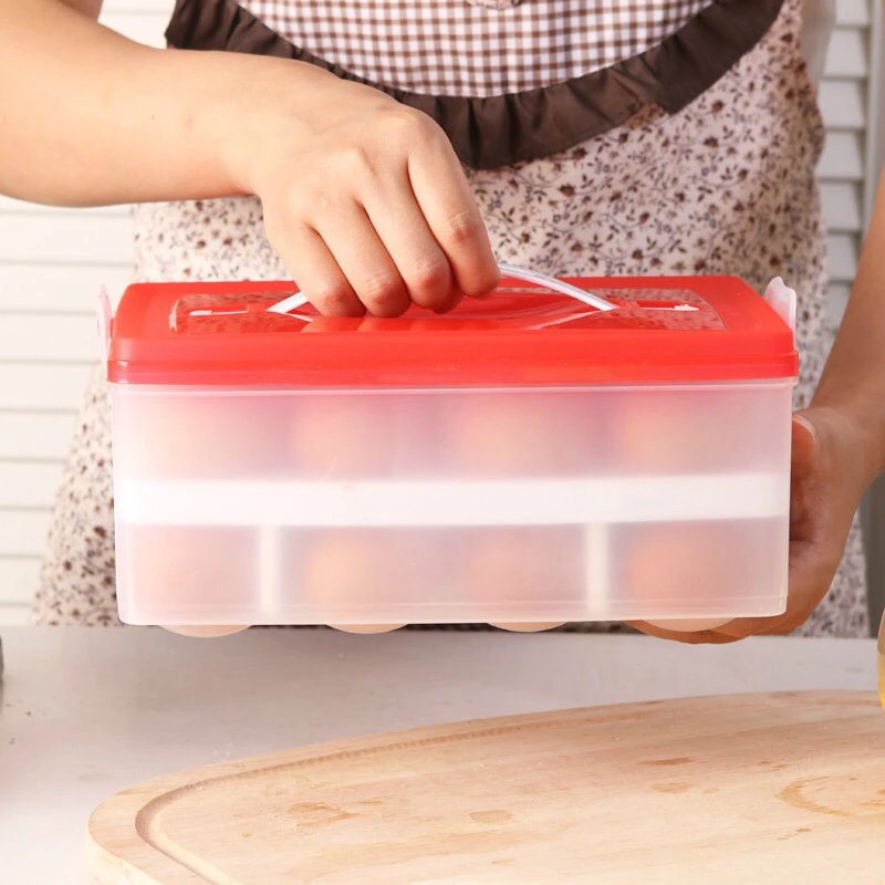 

Refrigerator Food Storage Container with Lid Sealed Crisper Food Fresh Keeping Egg Fish Storage Box Fresh Spacer Organizer C