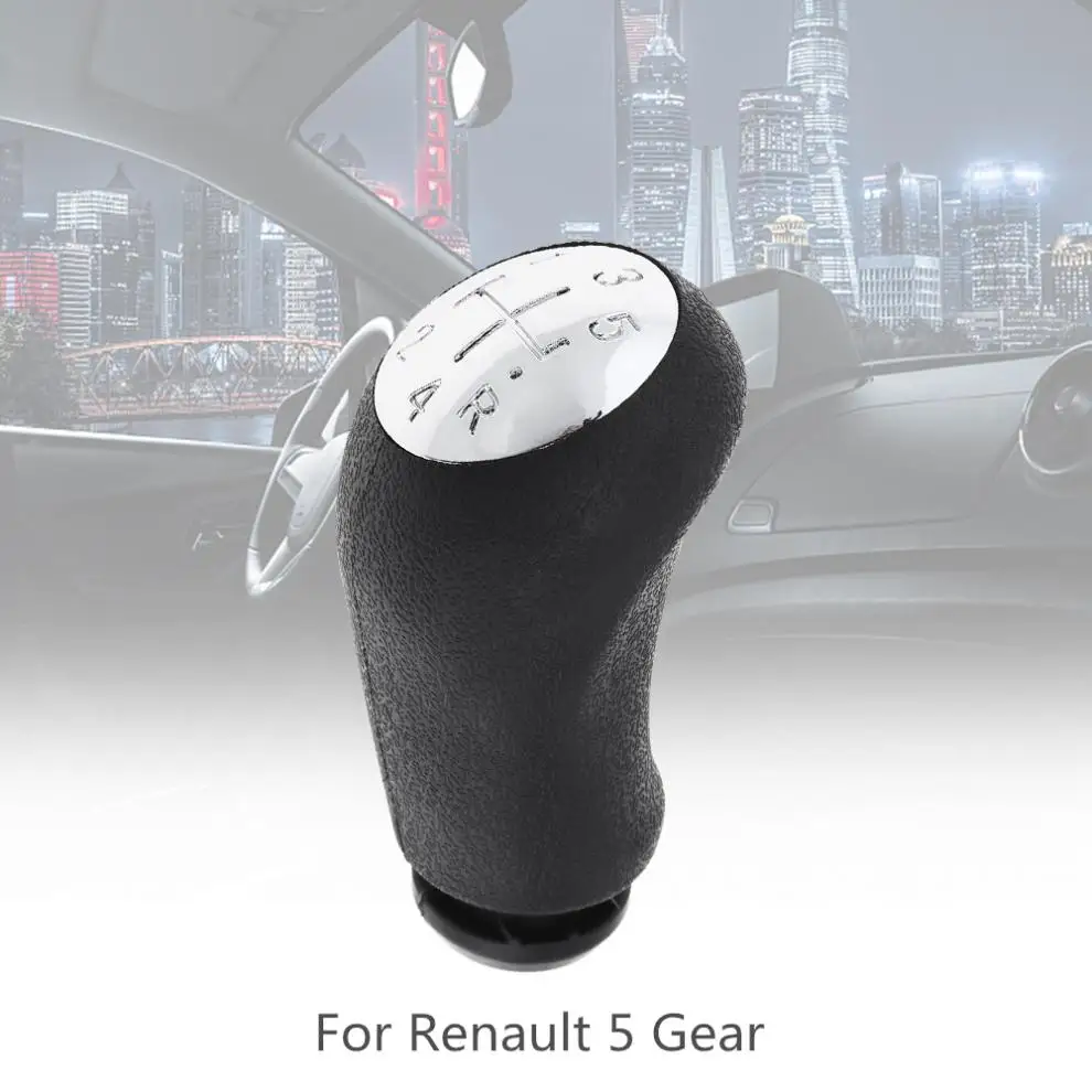 5 Speed ABS + Chrome Car Manual Gear Shift Handball Knob for Renault