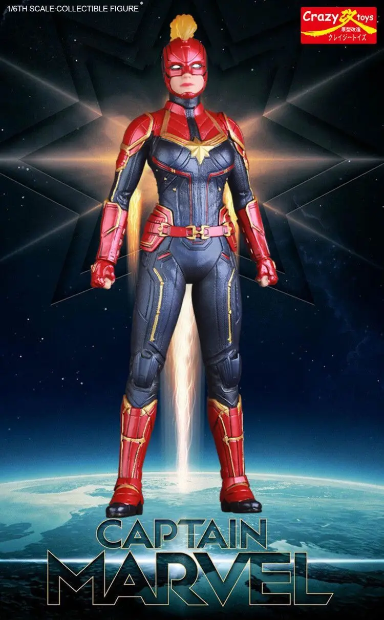 Капитан фигурка Marvel Сумасшедшие игрушки Мстители 1/6th масштаб коллекционные игрушки 30 см
