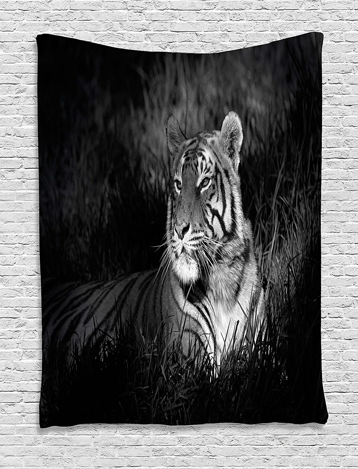 Animal Africa Lion in Grass Wall Hanging Room Tapestry Bedspread Dorm Home Decor