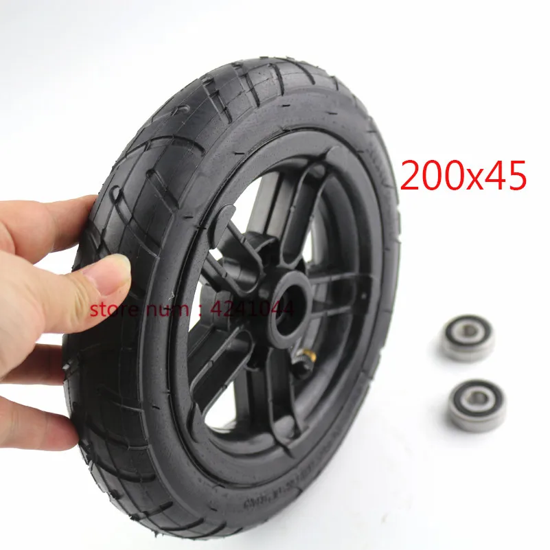 

200 x 45 Castor Wheel 8 x 1 1/4 tire fits A-Bike Folding Bike free shipping