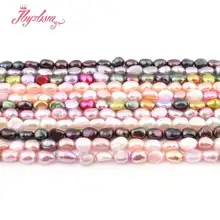 4-6x5-8мм пресноводный жемчуг свободной формы рыхлый натуральный камень бусины для ожерелья Браслет разделитель для изготовления ювелирных изделий "сделай сам" прядь 14,5"