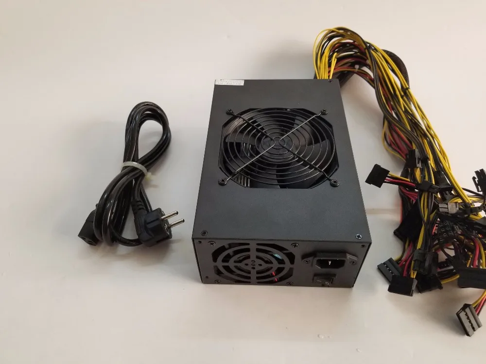 YUNHUI Eth miner источник питания 1800W 12V 150A выход. Включая Разъемы SATA 4P 6P 8P 24P использовать для RX470 RX480 RX570 6 GPU