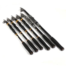 Рыбы король Привет из углеродистой 99% морской Портативный телескопические Рыболовные катушки, Рыболовные катушки стержень с высоким содержанием углерода спиннинговая Удочка из 1,8/2,1/2,4/2,7/3/3,6 м