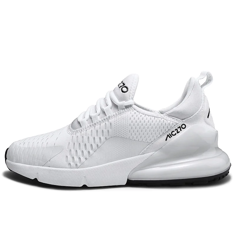 Running Shoes Men Sneakers Breathable Zapatillas Hombre 270 Couple Fitness Sneakers Women Gym Trainers Outdoor Sport Shoes Men - Цвет: White