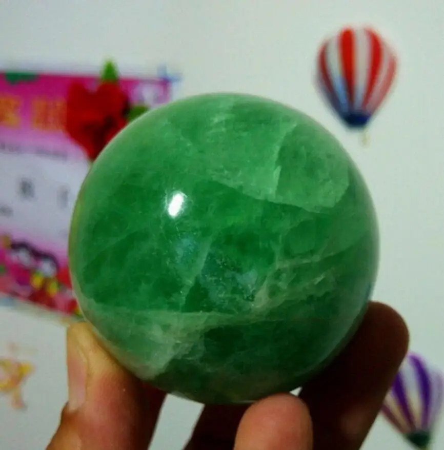 60mm Natural Fluorite Crystal BALL Polished China | Дом и сад