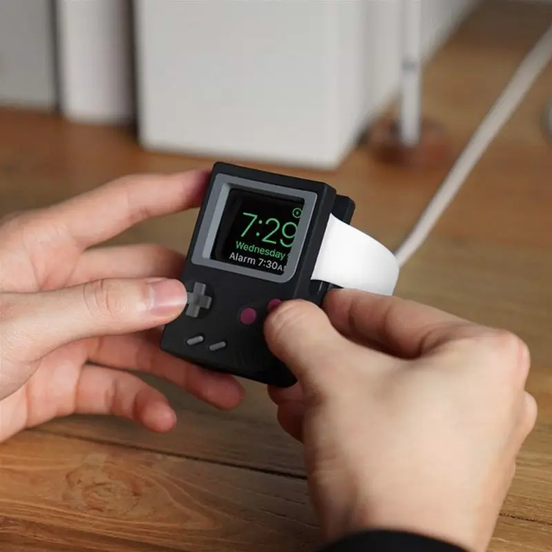Для Apple Watch Series 1/2/3 42 мм 38 40 44 силиконовая Ретро игровая консоль дизайн Подставка