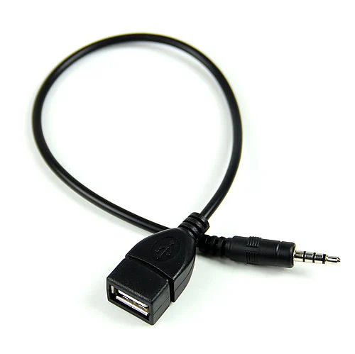 

1Pc 3.5mm Converter Male Audio Jack to USB 2.0 Type A Female OTG Adapter Cable