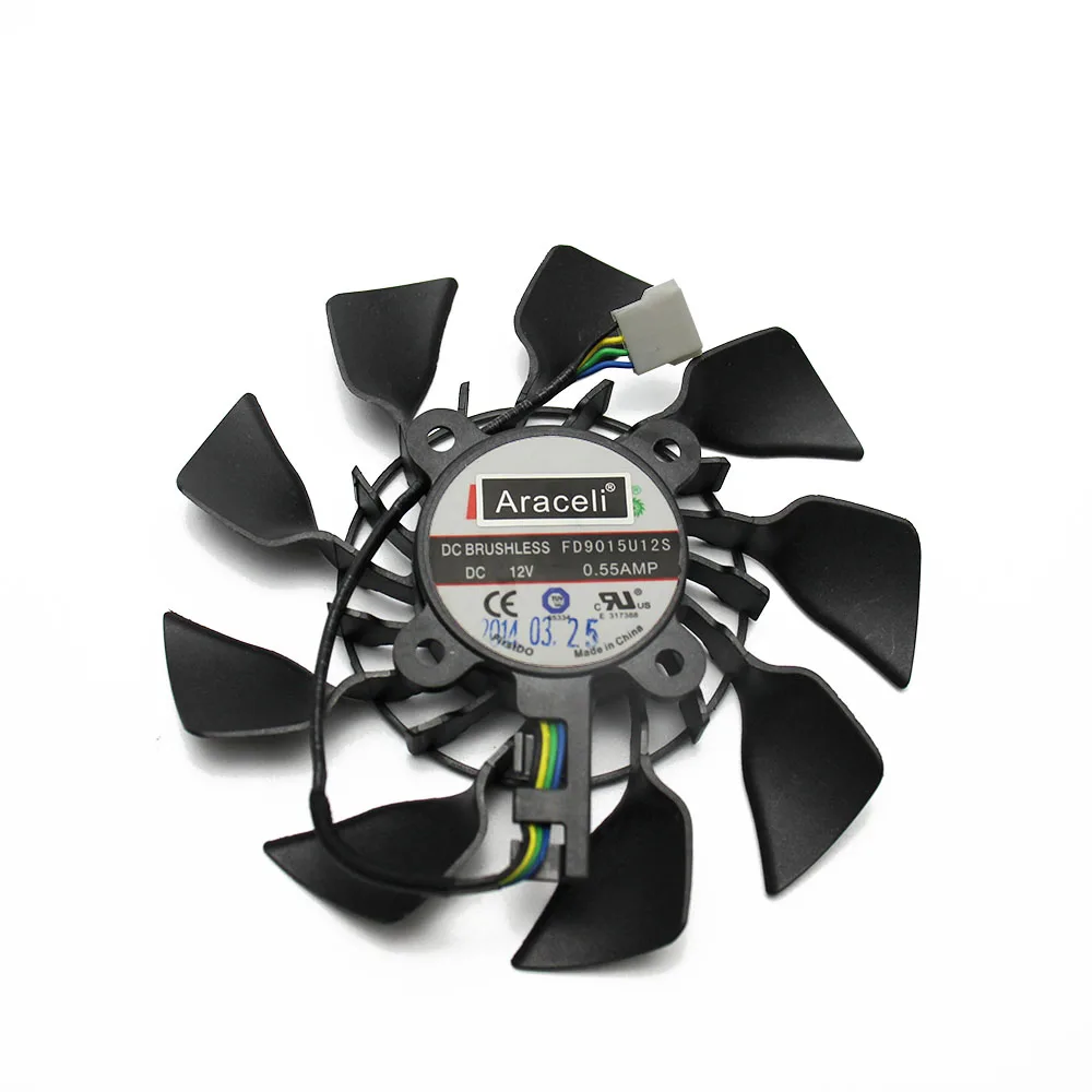 2 шт./лот вентилятор охлаждения для ASUS GTX760 780 780TI R9 280 290 280X 290X 390 390X GTX970