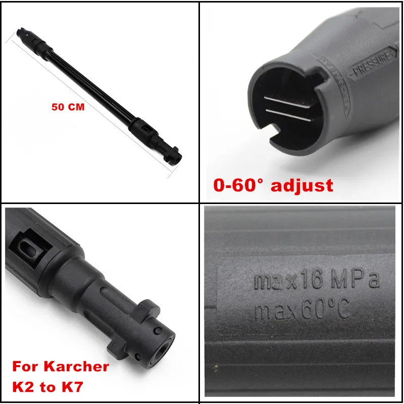 Автомобильный распылитель воды для Karcher K2 до K7 очиститель высокого давления с регулируемым углом вентилятора распылитель сопла