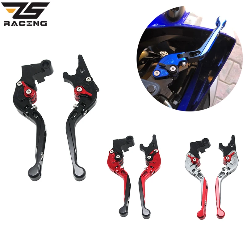 ZS Racing 1 пара алюминиевых телескопических складных тормозных ручек сцепления для