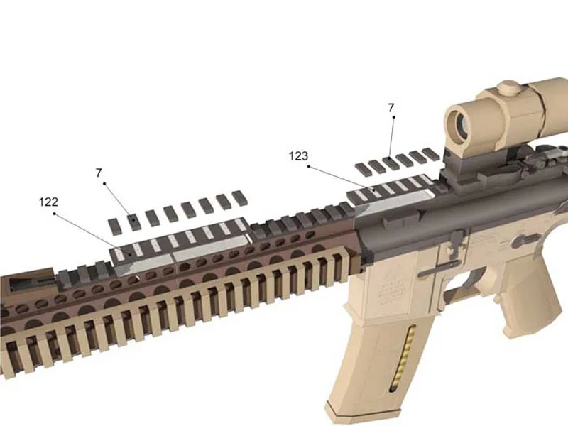 DIY 1:1 MK18 Штурмовая винтовка пистолет бумажная модель сборка ручная работа 3D игра
