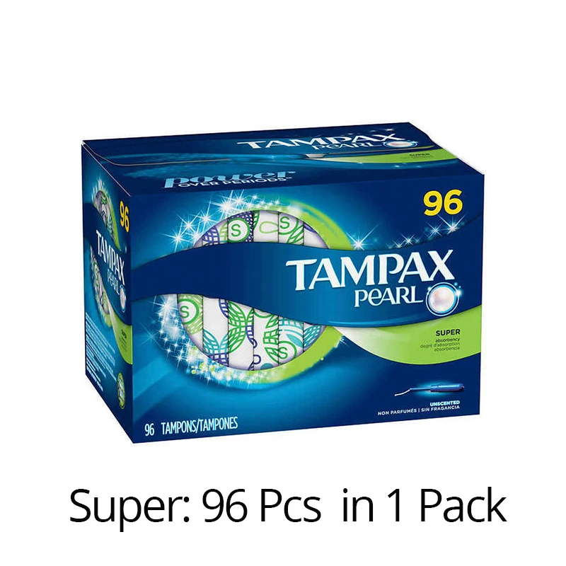 Tampax Pearl Regular Absorbency Tampons Pack of 96 - Office Depot