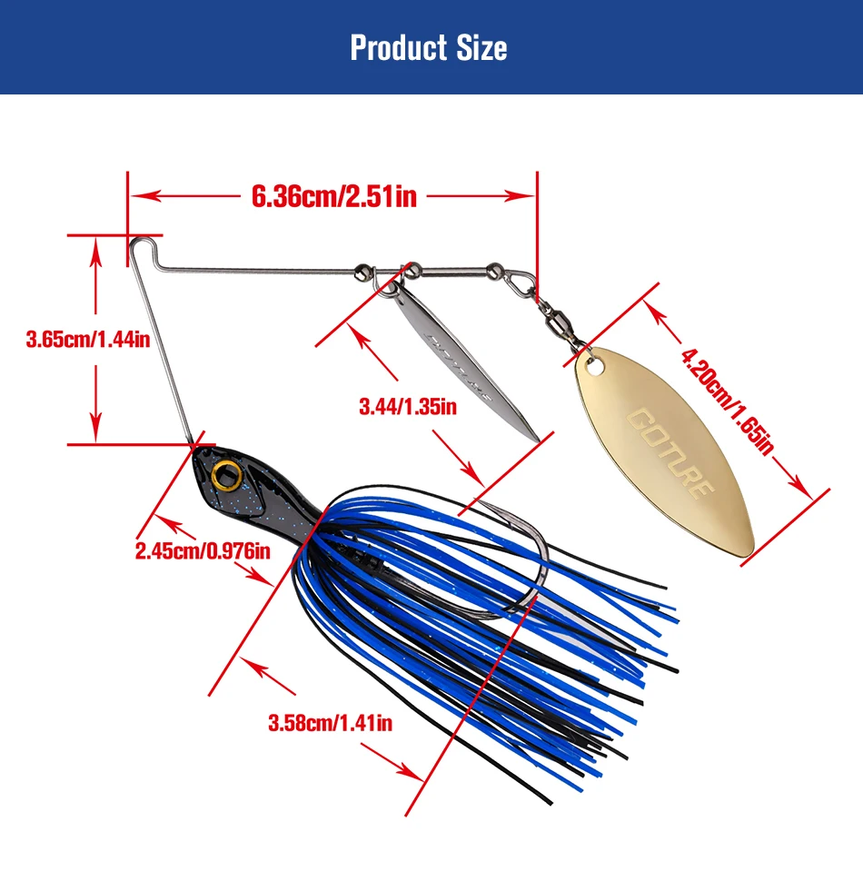 spinnerbait fishing lure buzzbait (3)