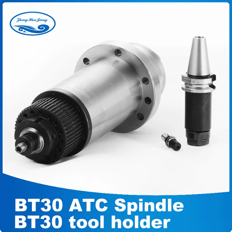 Atc spindle BT30 spindle CNC router milling spindle motor with synchronous belt for BT30 + drawbar spring BT30