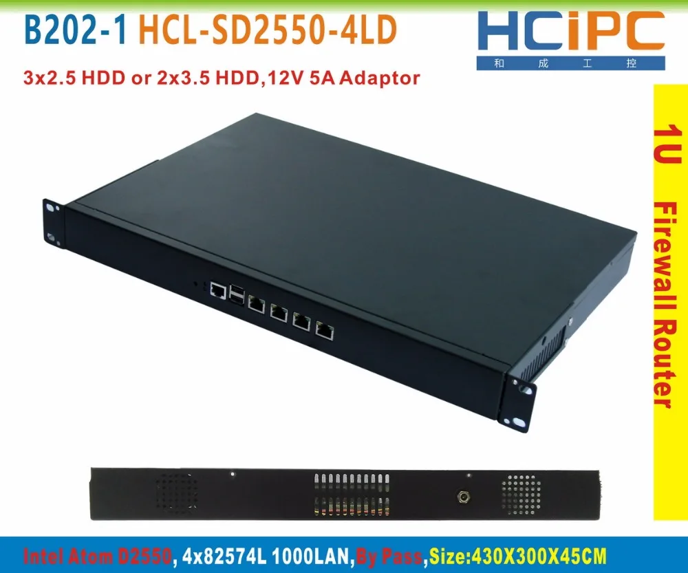 

Sepcial:HCiPCHCL-SD2550-4LD-BareBone, ATOM D2550,By Pass,4LAN 1U Firewall System, 4x82574L LAN Router, Firewall Motherboard