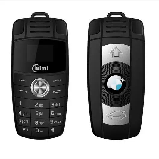 Милый автомобильный ключ, мобильный телефон, мини X6, две sim-карты, волшебный голос, Bluetooth, номеронабор, Поддержка русской клавиатуры, MP3 рекордер, детский мобильный телефон - Цвет: black