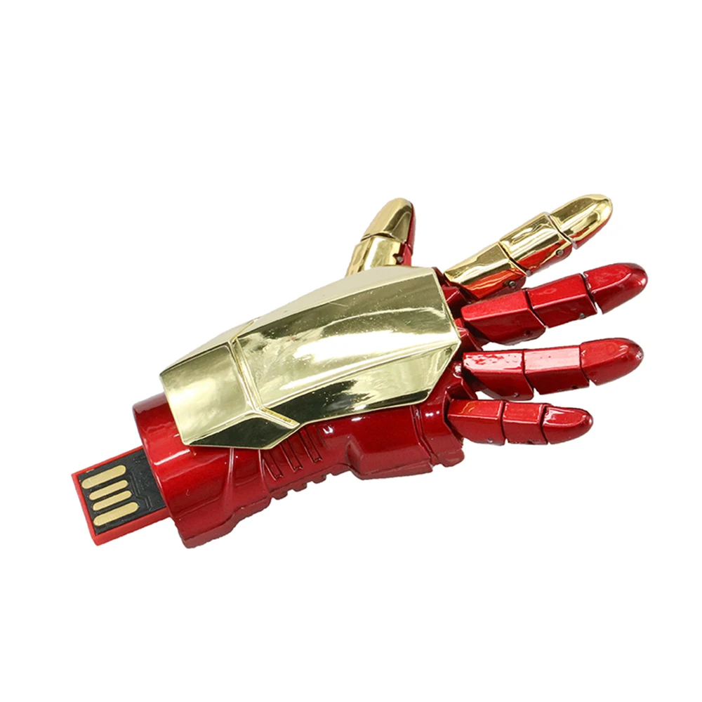 JASTER Cool Iron Men' ручной привод с красным светодиодный USB флэш накопитель Симпсоны 4