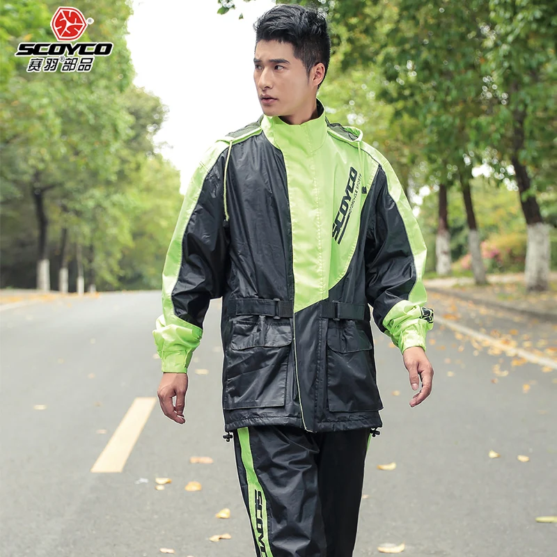 2017 Summer New SCOYCO Rain gear motorcycle riding raincoat set ain