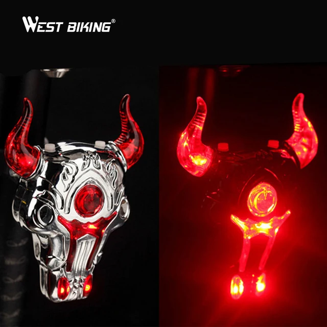 Special Price WEST BIKING Cycling Warning Laser Light USB Rechargeable MTB Bike Bicycle Lights Cycling Back Lamp Holder Bicycle Tail Lights