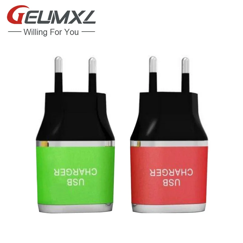 

High Quality Fast Charge 5V 3.1A USB Charger Plug Colorful EU 2 Ports Travel Charger Adapter For Samsung Galaxy S6 S5 S4 iPhone