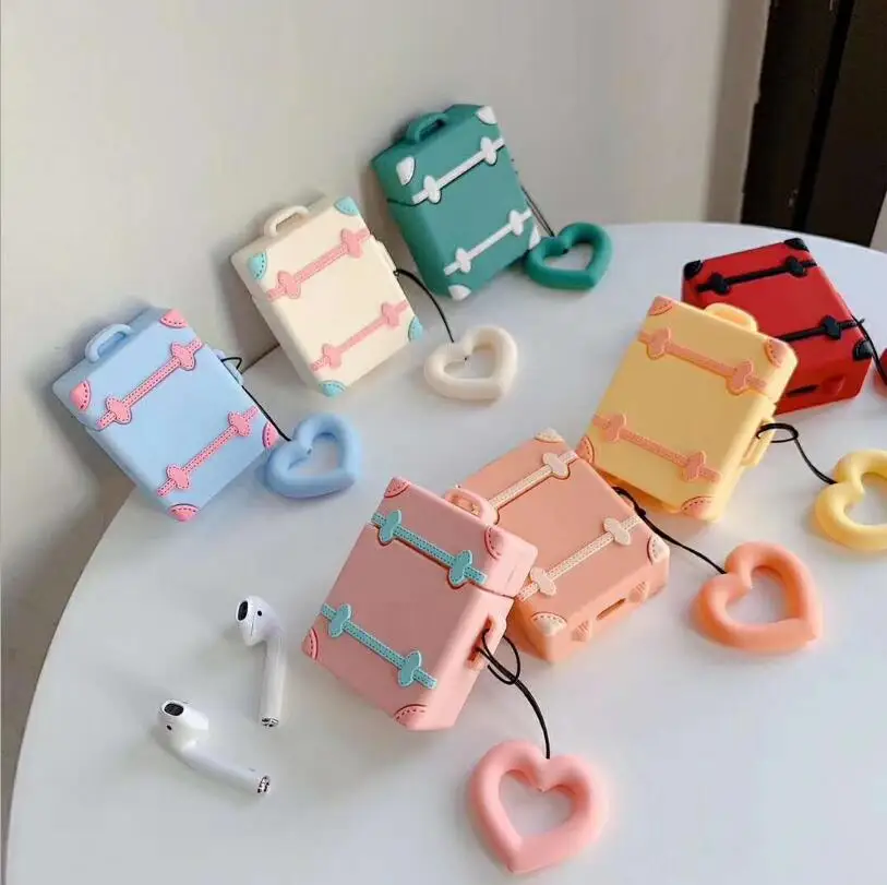 

For AirPods Case Candy Candy Luggage Pattern Shield for Airpods Bluetooth Headset for Air pods 2 Hard Case Foundation