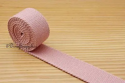 

5 yards 1.25 inch(32mm) heavy weight cotton webbing key fob strap ZD52