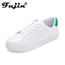 Fuijin Демисезонный Дамская Мода кроссовки удобные женские повседневная обувь Искусственная кожа женская обувь на платформе Лидер продаж