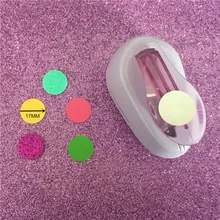 17 мм круглый Дырокол perfurador de EVA для скрапбукинга для детей круглый дырокол для бумаги детский Дырокол