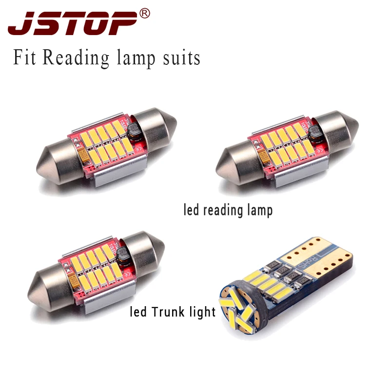 Светодиодная автомобильная лампа JSTOP 4 шт./компл. c5w canbus T10 W5W 12 V 31 мм|led canbus|31mm bulbled