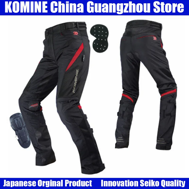 

KOMINE Japanese Original Men Motocross Pants Anti-fall Kneepad Motorcycle Trousers Racing Off-Road Accessories Protective Pants