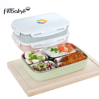 

FILBAKE Large Capacity Stainless Steel Lunch Box lunch boxes Double layer Food Container Picnic Container Kitchen Accessories