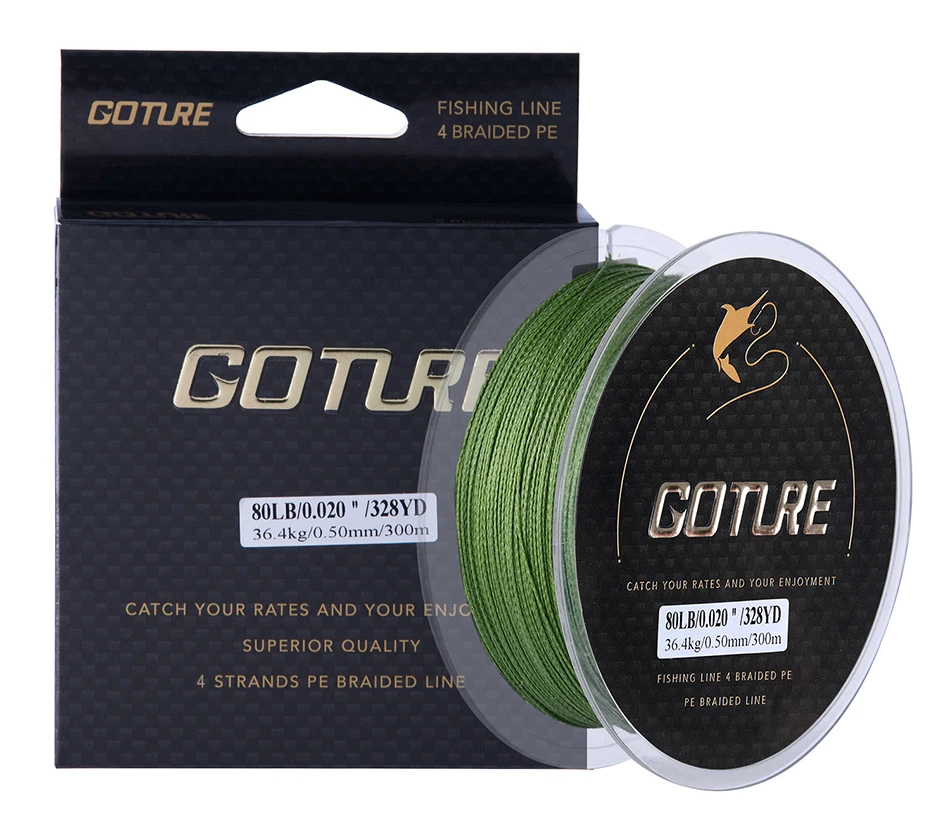 Goture 300м/328yrd леска плетеная леска 8LB-80LB 0,07-0,5мм прочная PE Multifilament леска Карп Рыболовный шнур веревка леска зимняя рыболовная