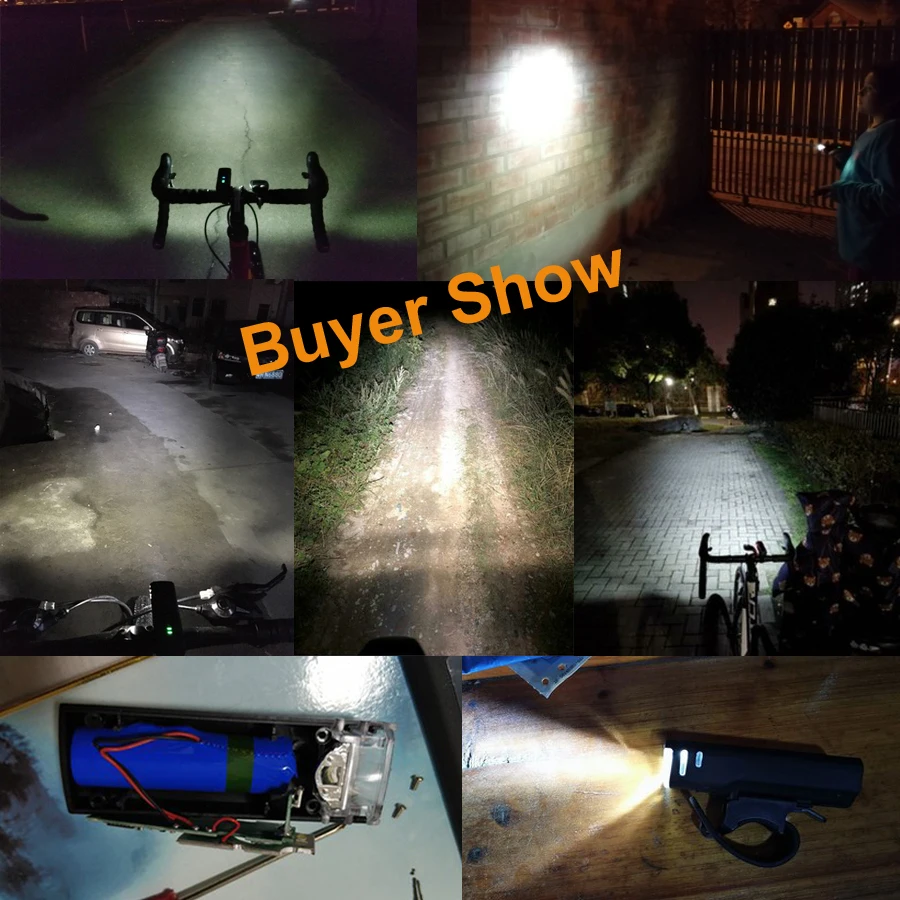 Best NEWBOLER 350 Lumen Flashlight For Bike Anti-glare Por Bicycle Light USB Rechargeable Battery Cycling Headlight Bike Accessories 1