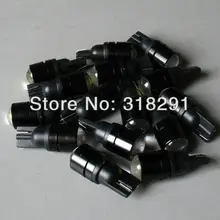 200 шт./лот T10 3W объектив высокой мощности W5W Белый супер яркий авто led освещение клиновидная лампа