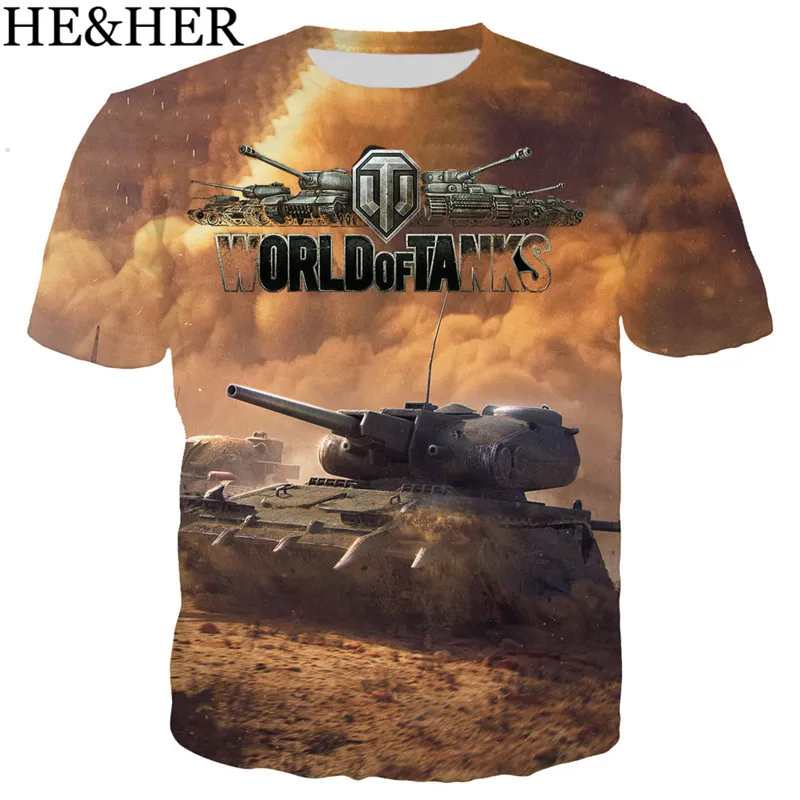 Новая летняя популярная Футболка с принтом игры World Of Tanks, Мужская/женская футболка с 3D принтом, Повседневная футболка в стиле Харадзюку, уличная одежда, Топ - Цвет: 05