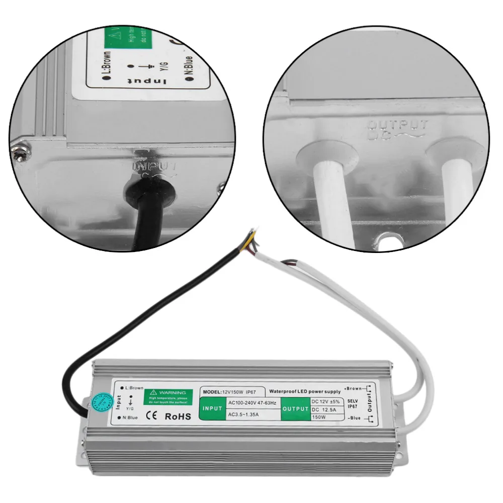 

High Quality Waterproof Switching Power Supply 150W 12.5A Outdoor LED Power Supply Transformer For LED Display LCD Monitor